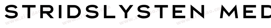Stridslysten Medium字体转换